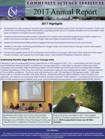 2017 Annual Report Cover