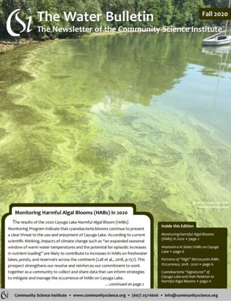 Fall 2020 Water Bulletin Cover